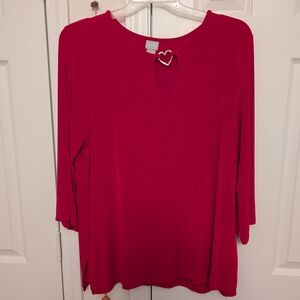 Elegant Red Women's Top